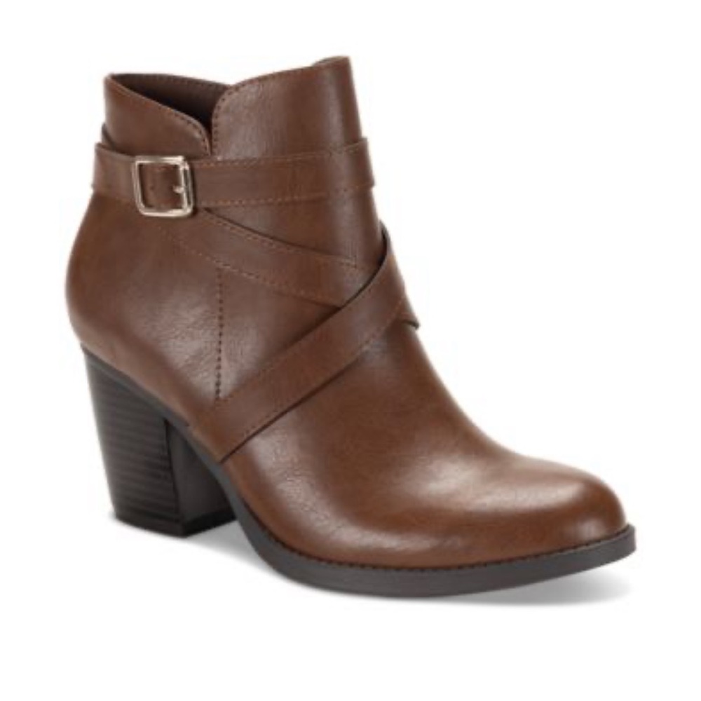 Style & Co. Brown Ankle Boots
